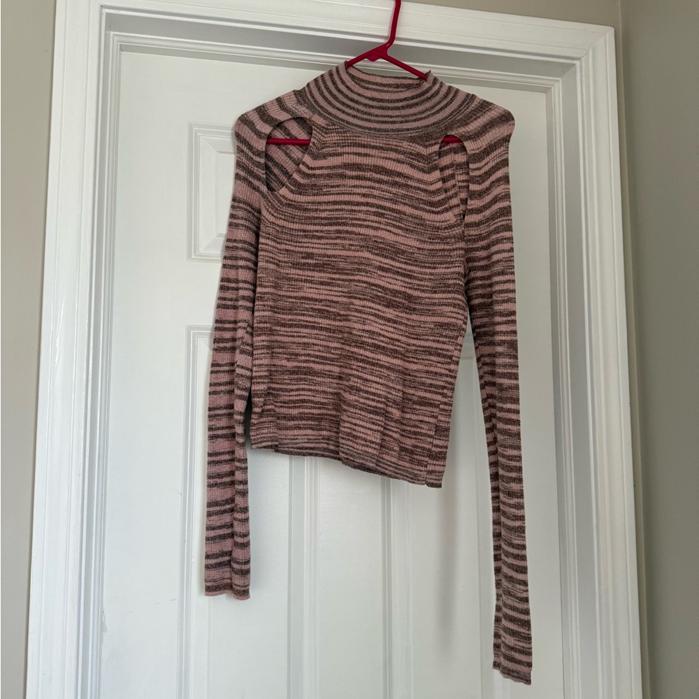 Striped Knit Sweater Size XL